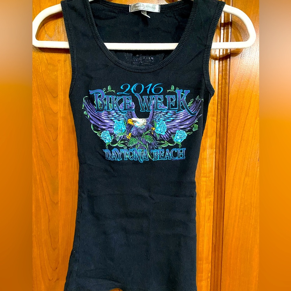 Daytona Beach Florida Motorcycle Bike Week 2016 tank eagle & roses